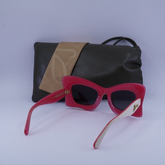 Loewe LW40140U 59A Cat Eye Sunglasses – Ivory\\Smoke - ilac  display picture 1